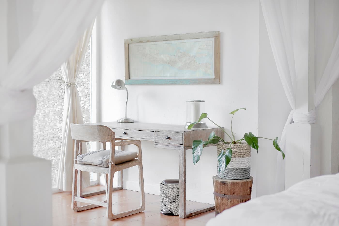 Renovated interior with refreshed finishes and lighting