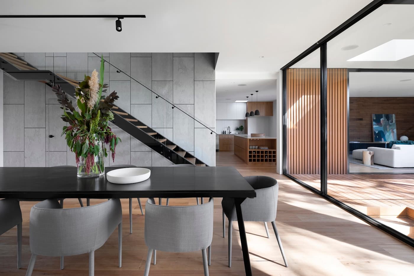 Traditional Kerala-inspired interior with wood detailing